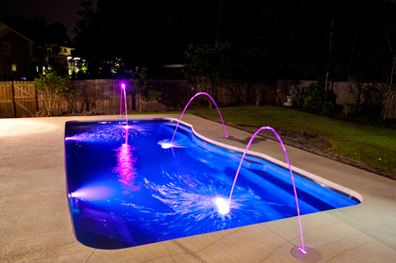 Light up your night swim  Swimming pool lights, Led pool lighting
